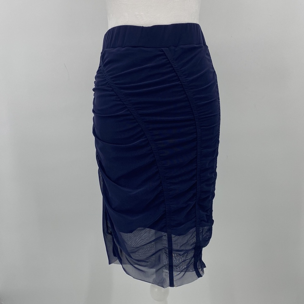 OPENING CEREMONY Blue Ruched Skirt